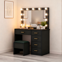 Miroir coiffeuse classique bureau de vanité pour le maquillage Table de maquillage lumière chambre salon meubles miroir avec lumières