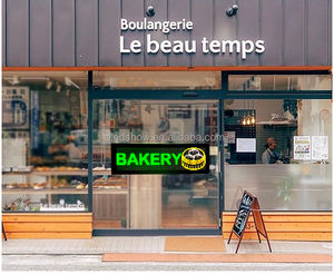 Señal LED de desplazamiento personalizada para exteriores/interiores Características publicitarias de automóviles y camiones Animación de patrones de ojos y texto de fondo - Product Image 3