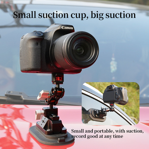 Support de fixation à <span class=keywords><strong>ventouse</strong></span> ovale en aluminium CNC de 6 pouces à dégagement rapide pour caméra de tableau de bord de voiture, support de caméra à <span class=keywords><strong>ventouse</strong></span> pour GoPro, supports de fixation pour voiture - Product Image 6