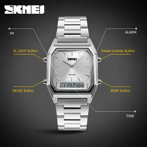 Montre à quartz <span class=keywords><strong>Skmei</strong></span> <span class=keywords><strong>1220</strong></span> pour homme, best-seller, mode, or, acier inoxydable 304, avec alarme # <span class=keywords><strong>1220</strong></span> - Product Image 4