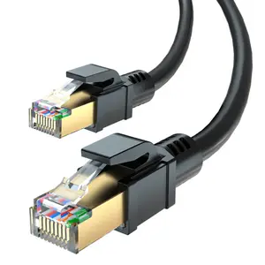 WSY Factory Stock Cat 8 cavo Ethernet doppio schermato SSTP Cat8 Patch Cord RJ45 cavi di comunicazione