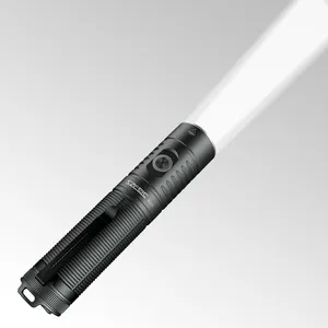 ไฟฉาย LED 1100ลูเมน5โหมดกันน้ำได้, ไฟฉายยุทธวิธีกลางแจ้งสว่างมากระยะยาวชาร์จไฟได้ USB