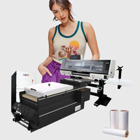 Imprimante DTF numérique LEAF 4 têtes I3200 60cm Film PET Offset Machine d'impression DTF sur T-shirt Imprimante DTF à secouer la poudre