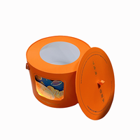 Caja de embalaje de regalo de cilindro de luz LED giratoria inteligente de cartón Boutique con manejo de impresión de recubrimiento UV de laminación mate en relieve