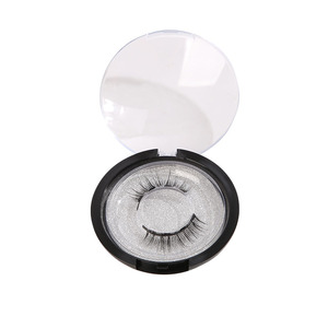 Cils magnétiques épais et volumineux, courbure naturelle, sans colle, réutilisables, bandes de cils faites à la main, maquillage pour les yeux pour femmes, une paire - Product Image 5