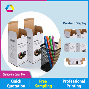 แฟ้มกระดาษลูกฟูกกันน้ำ JINLIN ขนาดและสีตามสั่ง พร้อมหูหิ้ว พิมพ์โลโก้ตามต้องการ บรรจุภัณฑ์สำหรับเครื่องเขียนแบบใช้ซ้ำได้ ทนทาน - Product Image 3