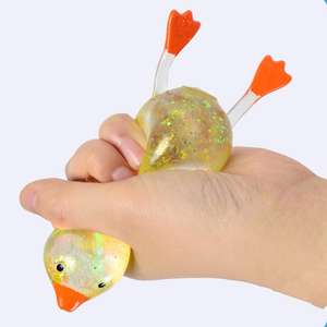 CHENXI Kawaii Small Duck Squeeze Toys Maltose Series Squeeze Ball Antistress <b>Slow</b> <b>Rise</b> <b>Squishy</b> 13x7cm All Ages - Product Image 1