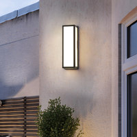 Lampe murale LED moderne minimaliste en aluminium étanche pour jardin, cour, portail, couloir, allée, terrasse, balcon - Modèle W6011 3 ans de garantie