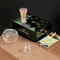 Service à thé japonais en verre Matcha Bol à thé Bai Ben Li Thé avec boîte de couleur