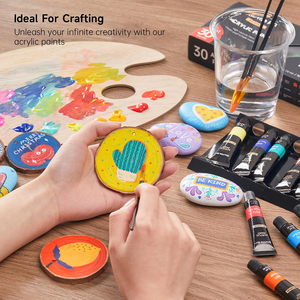 Pigmentos de <span class=keywords><strong>pintura</strong></span> profesional <span class=keywords><strong>Pintura</strong></span> <span class=keywords><strong>acrílica</strong></span> Juego de <span class=keywords><strong>pintura</strong></span> <span class=keywords><strong>acrílica</strong></span> de 12ml <span class=keywords><strong>Pintura</strong></span> de 24 Colores acrílicos no tóxicos <span class=keywords><strong>con</strong></span> 3 pinceles y 1 paleta - Product Image 5