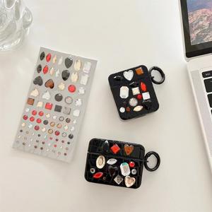 เคสลายหนังจระเข้แบบ DIY สำหรับ <span class=keywords><strong>Apple</strong></span> Airpods 3 Pro 2  ฝาครอบหูฟังไร้สาย กล่องชาร์จสำหรับ Airpods 4 - Product Image 3