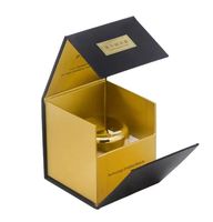 Boîtes rigides personnalisées de luxe écologiques pour emballages de parfums avec laminage brillant, gaufrage et finition UV, boîte cadeau pour bijoux