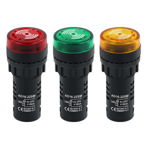 Ad16 - Zumbador Intermitente de 22 mm con Luz, Alarma Audible y Visual de 12 V, IP54, para Equipos Eléctricos - Product Image 2