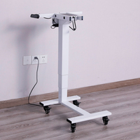 Bureau debout électrique ergonomique moderne à une jambe, en métal, avec fonction mémoire, extensible, réglable en hauteur, capacité 80 kg