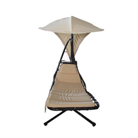 Chaise suspendue moderne en acier tubulaire pour jardin et parc, utilisation extérieure/intérieure