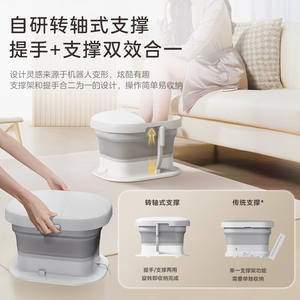 Bassin de bain de pieds pliable Midea avec fonction de massage chauffant pour usage domestique blanc ZS108 - Product Image 1