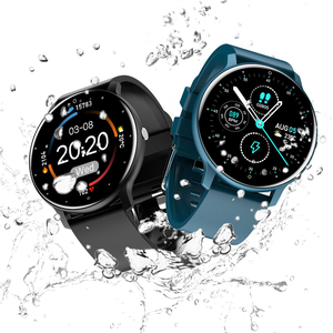 Montre connectée pour homme avec suivi de la fréquence cardiaque, du sommeil et de la forme physique, étanche, compatible Android et iOS, appels téléphoniques, réduction tarifaire - Product Image 1