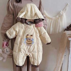 Combinaison de ski à capuche pour enfants, tenue d'extérieur, nouveau barboteuse pour bébé pour l'hiver - Product Image 6