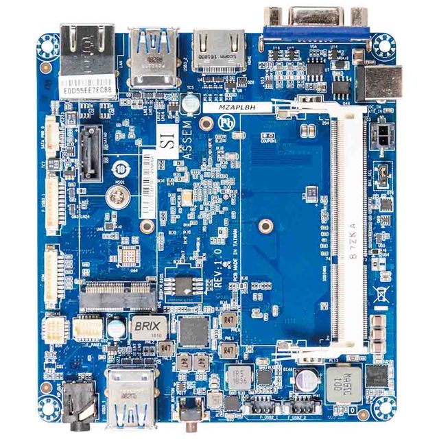 QBi-4200B Embedded Compact Board with FCBGA 1296 Intel N4200 TDP 6W 1xCOM 1xSATA6Gb/s 7xUSB 1xGbE LAN HDI D-sub EDP for GigaIPC
