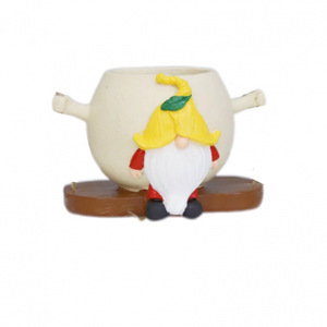 Maceta Colgante Redonda Multicolor con Diseño de Gnomo, Decorativa para Jardín Exterior, Estilo Cartón, Colgable - Product Image 5