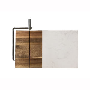 Nuovo prodotto di Marmo di Legno Formaggio Tagliere in Acciaio Inox <span class=keywords><strong>Filo</strong></span> Affettatrice - Product Image 6