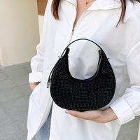 Sac Messager HX Luxe en Cuir PU Uni Lumineux avec Fermeture Éclair, Mode Unisexe, Petite Capacité