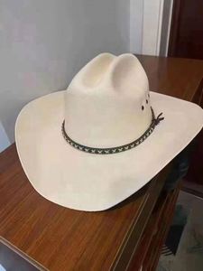Sombrero de Vaquero Estilo Texas Hecho a Mano, Vintage, Unisex, 100% Lana, Ala Ancha, Fedora, para Fiestas, Aire Libre, México - Product Image 2
