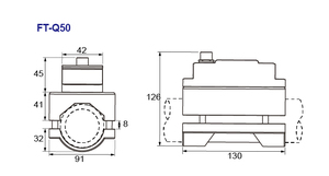 Débitmètre à affichage OLED Senpum, capteur de mesure du débit d'eau, RS485 DN50, débitmètre ultrasonique à pince - Product Image 4