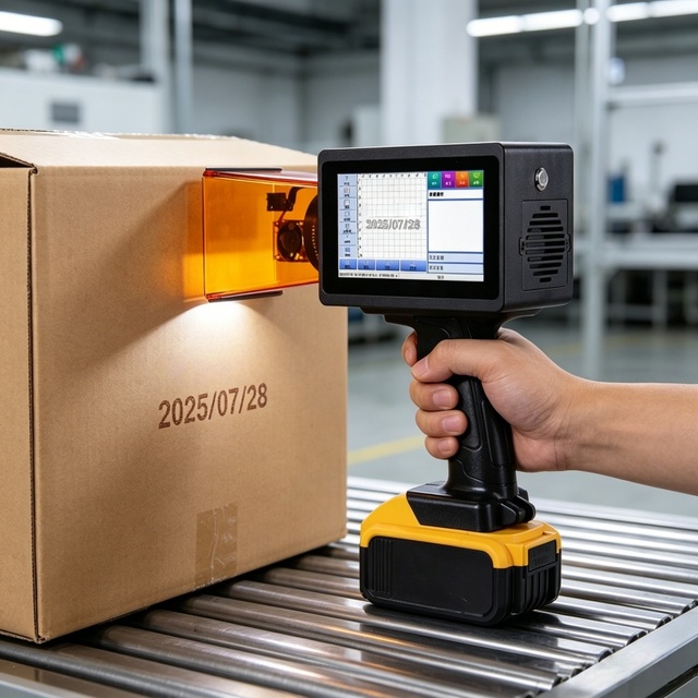 Handheld Laser Marking Machine Portable Coding Equipment for Metal, Machinery and Plastic Engraving
