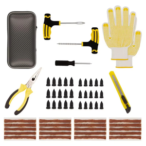 Wholesale 58 Piece Tire Repair <b>Tool</b> Set Professional Car Motorcycle <b>Vehicle</b> Vacuum Rubber Strip Kit - Product Image 4