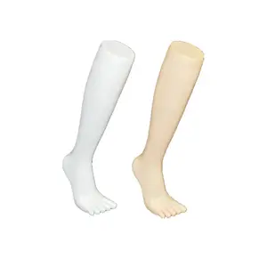 Seamless Long Five-Toe Magnetic Steel Plate Athletic Display Plastic Leg Foot Mannequin Model For Socks Display