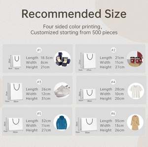 Sac d'emballage de luxe personnalisé pour vêtements et chaussures, sac cadeau de Noël en papier kraft avec poignées, durable, réutilisable et recyclable - Product Image 2