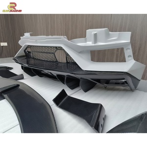 ชุดแต่งตัวถังรถยนต์คาร์บอนไฟเบอร์แบบแห้ง SVJ Style Prepreg พร้อมกันชน ฝากระโปรงหน้า สปอยเลอร์หลัง สำหรับรถยนต์แลมโบ กูร์ดิโอ รุ่น Aventador LP700 ปี 2011-2015 - Product Image 6