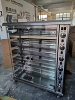 Four à rôtir électrique commercial pour poulet, 6 broches, rôtissoire rotative en acier inoxydable pour restaurant, machine à rôtir le poulet