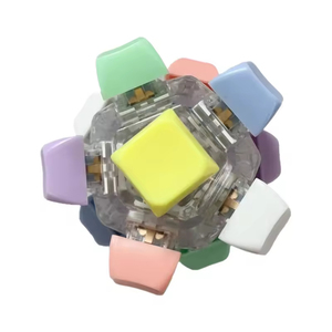 Mechanische decompressiesleutel 12-toetsen knipperlicht Rubik's <span class=keywords><strong>Cube</strong></span> Ball-toetsenbord Vingertopdruk voor schachtspeelgoed - Product Image 5