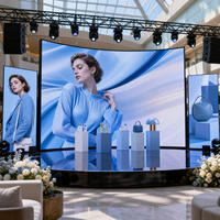 Paneles LED Curvos para Interiores P1.56 con Unión sin Costuras para Alquiler, Ideales para Desfiles de Moda, Salas de Exhibición, Presentaciones de Productos y Escenarios Multimedia