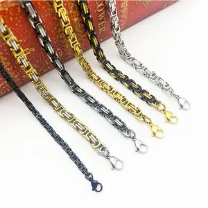popular men's necklace King lobster buckle splendid trendy stainless steel occupying court chain wholesale
