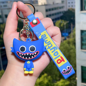 Porte-clés 3 styles cartoon <span class=keywords><strong>Poppy</strong></span> playtime jeux Figure Cute Soft 3D Doll PVC Keychain Car Bag Pendant - Product Image 5