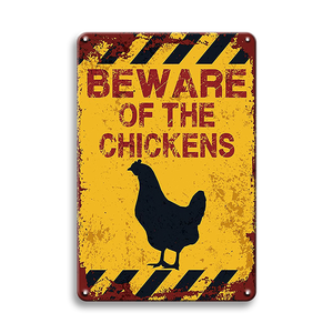 Usine En Gros Animaux Avertissement Tin Signes Vintage Rétro Poulet Vache Plaques En Métal <span class=keywords><strong>Jardin</strong></span> Attention Affiche avec <span class=keywords><strong>De</strong></span> Grandes Réductions - Product Image 4