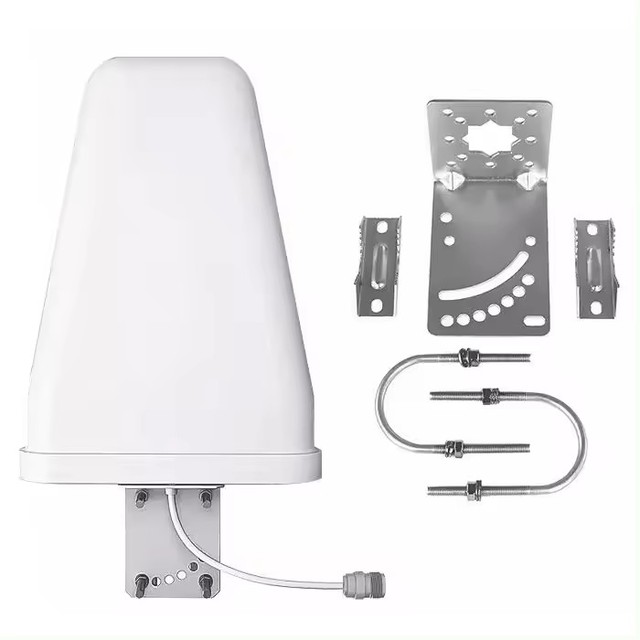 High-Gain Waterproof Outdoor LPDA 2x2 MIMO Panel Antenna for 5G 4G LTE 2G Wifi 698-3800MHz Directional Antenna for Communication