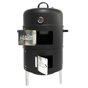 <span class=keywords><strong>Barbecue</strong></span> fumoir multifonctionnel à 3 niveaux, gril extérieur au charbon de bois, tour de fumage verticale, grils de <span class=keywords><strong>barbecue</strong></span> fumés en forme de baril - Product Image 3