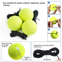 Ensemble d'équipement d'entraînement de tennis intérieur et extérieur portable Entraîneur de corde de tennis en ABS pour enfants et adultes