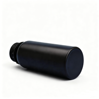 Bouteille en aluminium noir dépoli/mat de 100 ml avec bouchon inviolable et bouchon intérieur pour huiles essentielles – Approvisionnement direct usine, excellent prix, délai de livraison rapide