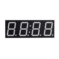 Afficheur LED numérique à 7 segments, couleurs pleines, blanc diffusé, hauteur de chiffre 0,8 pouce, cathode commune, 5V, intérieur, plastique, pour détaillants, OEM