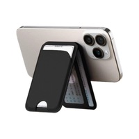Porte-cartes et portefeuille magnétiques en cuir PU pour IPhone12-17 Pro Max en acier inoxydable avec fonction de support d'usinage CNC