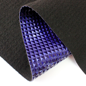 Cuero Sintético de PVC con Patrón de Diamantes 3D en Relieve Piramidal, Acabado Brillante, <span class=keywords><strong>para</strong></span> Decoración de Bolsos y Zapatos - Product Image 6