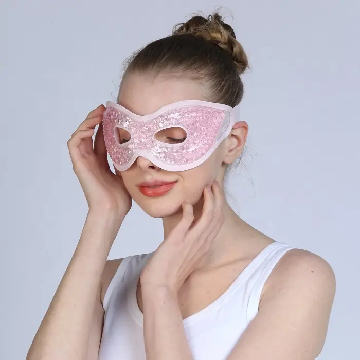 Accessoires personnalisés en usine refroidissement glace chauffée masque pour les yeux à vapeur pondérée gel sommeil