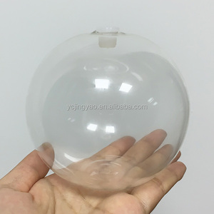Custom Made Clear Borosilicate Flat Bottom <strong>Glass</strong> Ball <strong>Sphere</strong> in Silicone Plug - Product Image 2