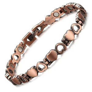 Bracelet magnétique en forme de cœur en alliage de zinc, bijoux unisexes, cadeau, bracelets à la mode - Product Image 5