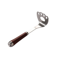 304 roestvrijstalen aardappelpompoenpers Huishoudelijke keuken Kleine tool met palissanderhouten handvat Roestbestendig Gemakkelijk schoon te maken